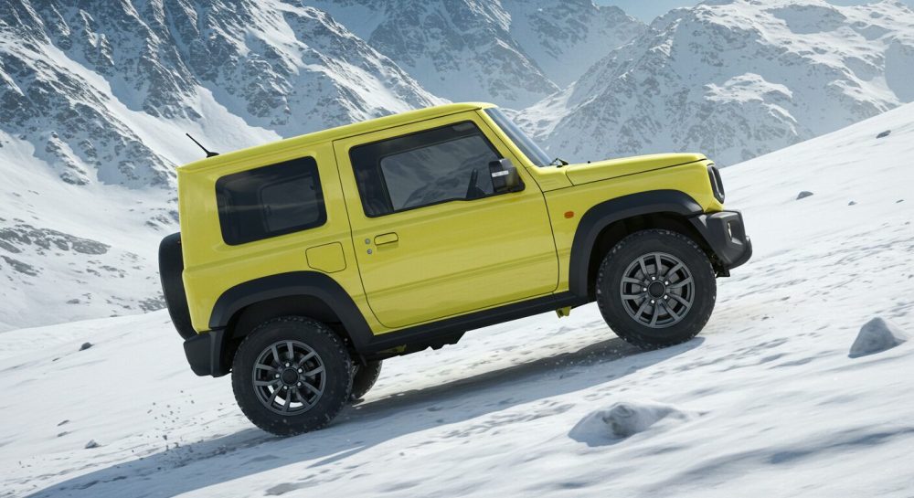 ジムニー雪道走行